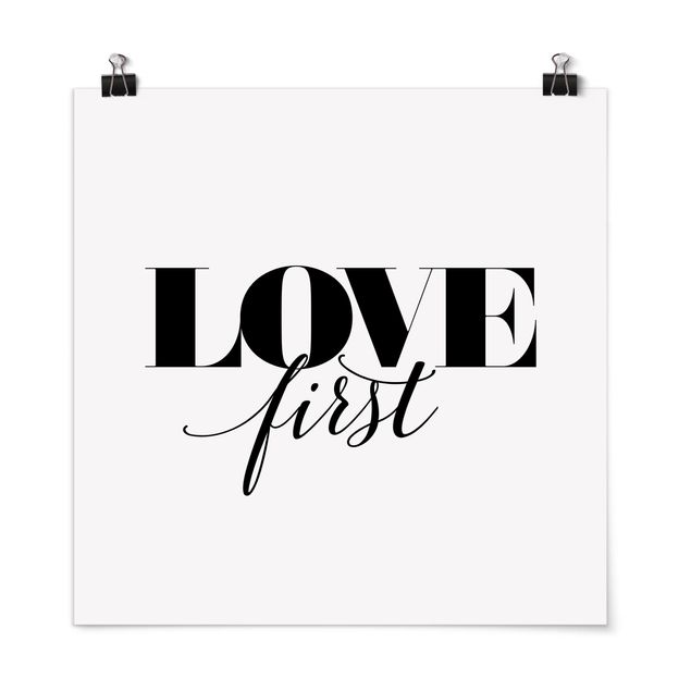 quadro de amor Love First