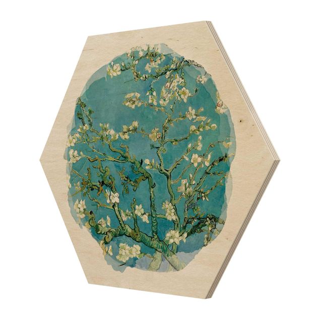 Quadros de Vincent van Gogh WaterColours - Vincent Van Gogh - Almond Blossom
