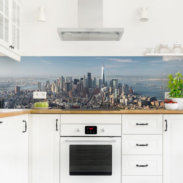Backsplash de cozinha cidades e paisagens urbanas View From Empire State Building