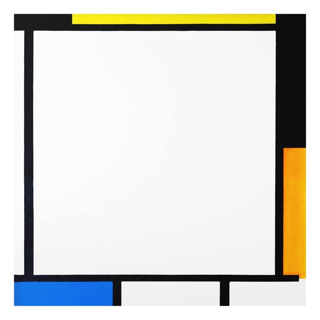 Painel antisalpicos Piet Mondrian - Composition II