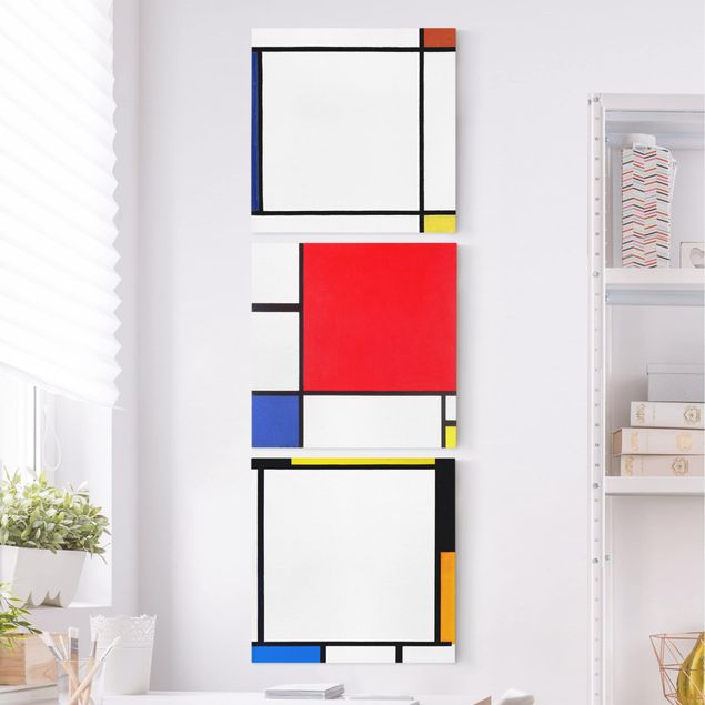 Quadros movimento artístico Impressionismo Piet Mondrian - Square Compositions