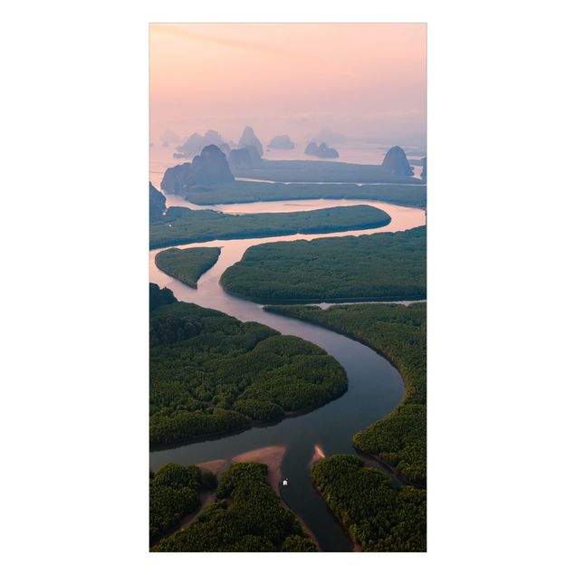 Revestimento de parede para duche River Landscape In Thailand
