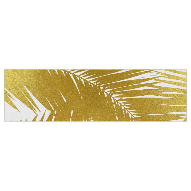 Backsplash de cozinha View Through Golden Palm Leaves