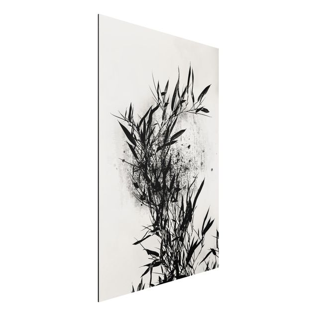 decoraçao para parede de cozinha Graphical Plant World - Black Bamboo