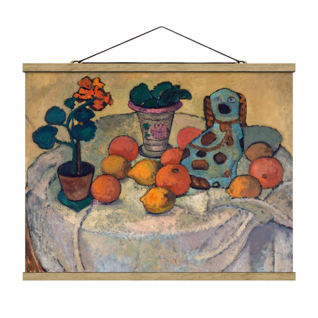 Quadros frutas Paula Modersohn-Becker - Still Life With Oranges And Stoneware Dog