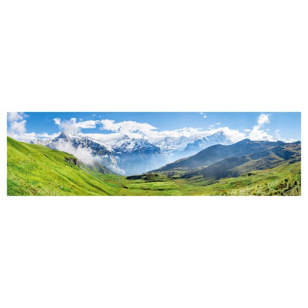 Backsplash de cozinha Swiss Alpine Panorama