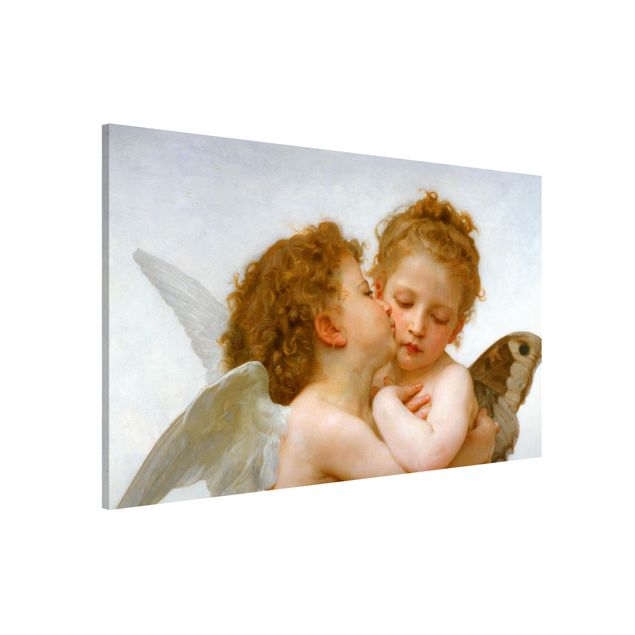 Quadros por movimento artístico William Adolphe Bouguereau - The First Kiss