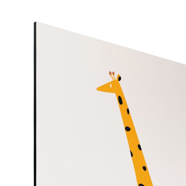 Quadros modernos Yellow Giraffe