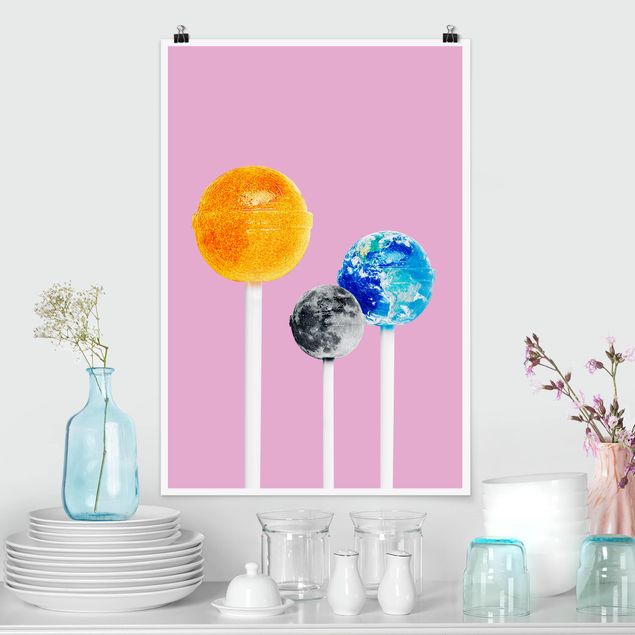 decoraçao cozinha Lollipops With Planets