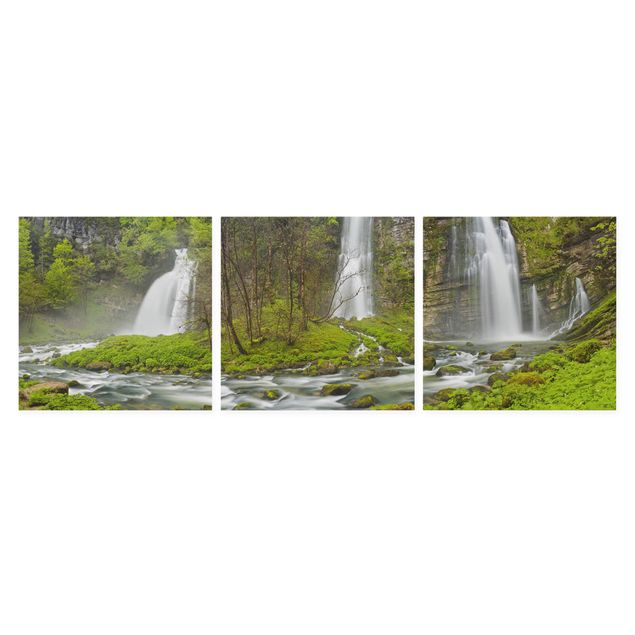 quadros modernos para quarto de casal Waterfalls Cascade De Flumen