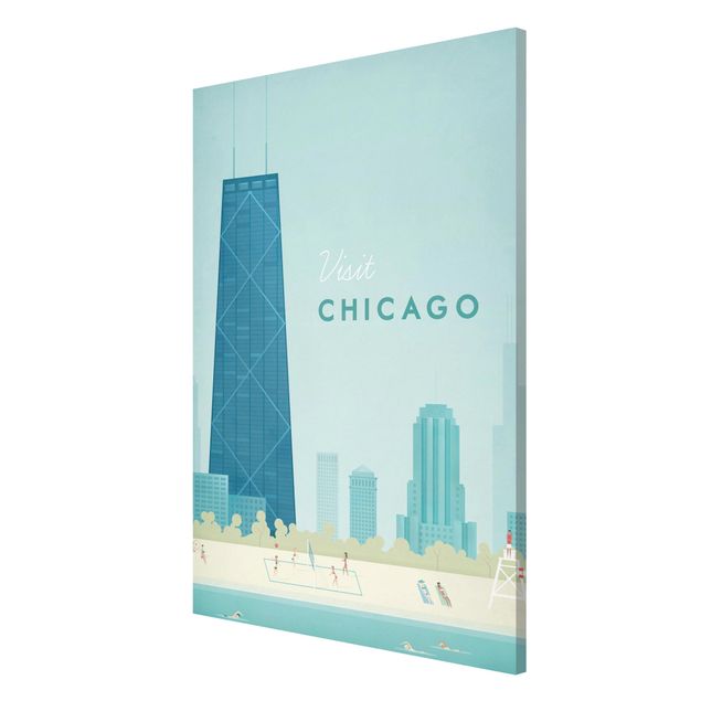 Quadros famosos Travel Poster - Chicago