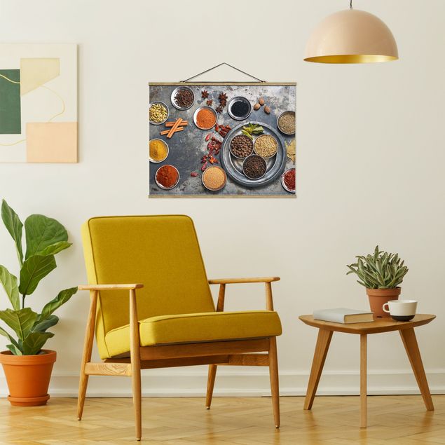 quadros decorativos para sala modernos Shabby Spice Plate
