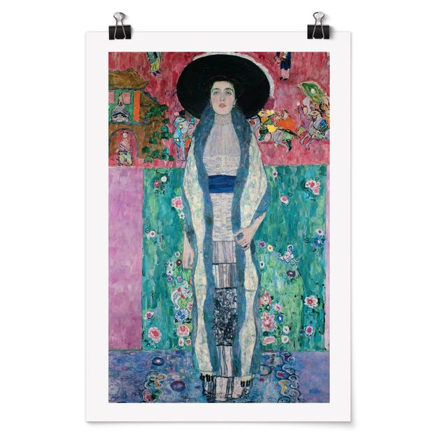 Posters quadros famosos Gustav Klimt - Portrait Adele Bloch-Bauer II