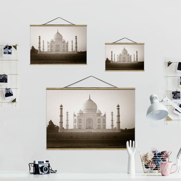 Quadros em tecido Taj Mahal