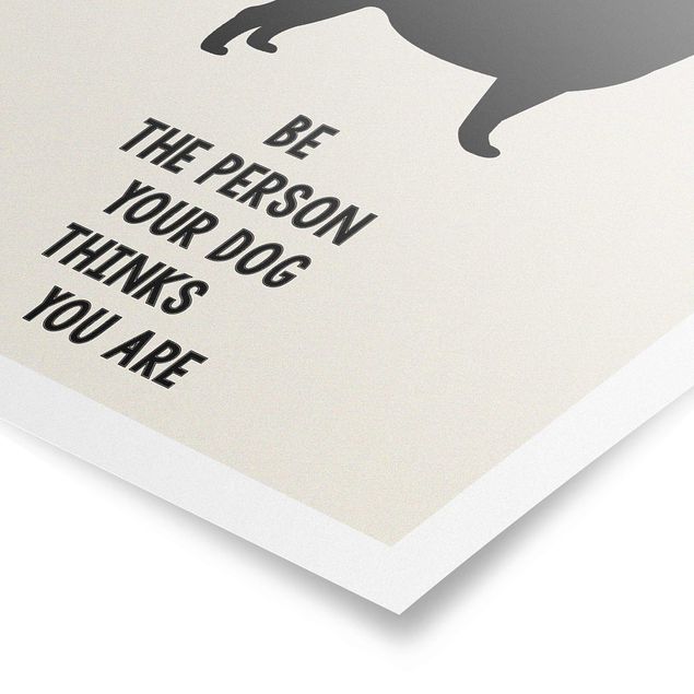 Posters frases Thinking Pug