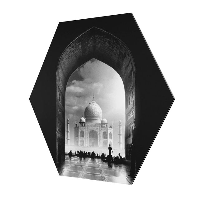 Quadros hexagonais The Gateway To The Taj Mahal