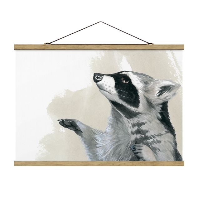 Quadros animais Forest Friends - Raccoon