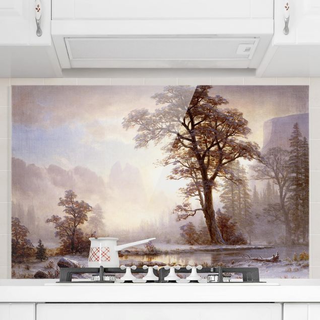 decoraçoes cozinha Albert Bierstadt - Yosemite Valley At Snowfall