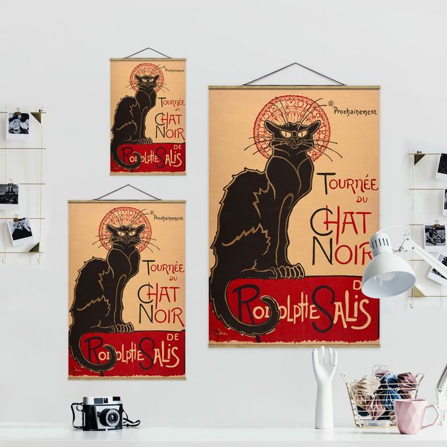 Quadros vintage Théophile Steinlen - The Black Cat