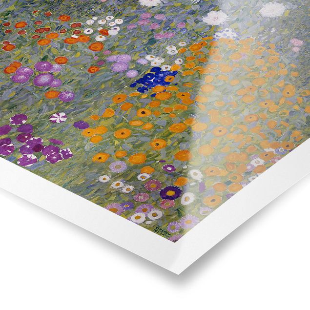 Posters flores Gustav Klimt - Cottage Garden
