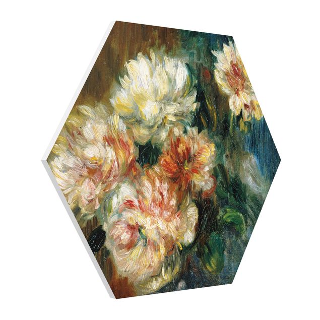 Quadros florais Auguste Renoir - Vase of Peonies