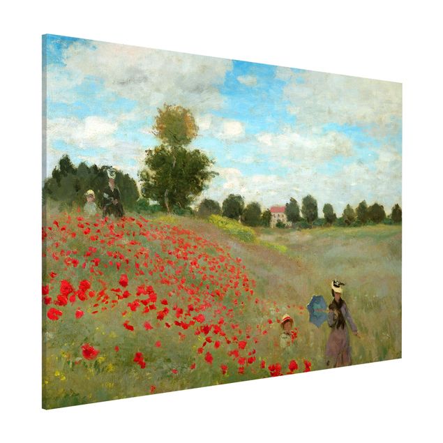 Quadros papoilas Claude Monet - Poppy Field Near Argenteuil