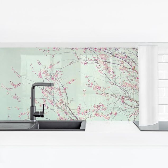 backsplash cozinha Cherry Blossom Yearning