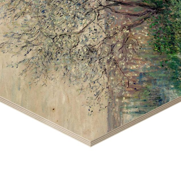 Quadros em madeira Claude Monet - Spring in Vétheuil