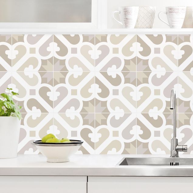 decoraçao para parede de cozinha Geometrical Tiles - Eearth