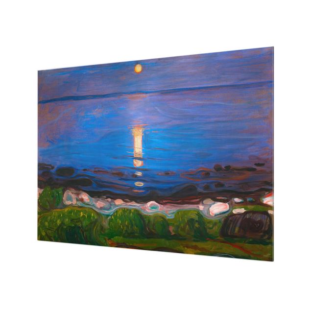 Painel antisalpicos Edvard Munch - Summer Night On The Sea Beach