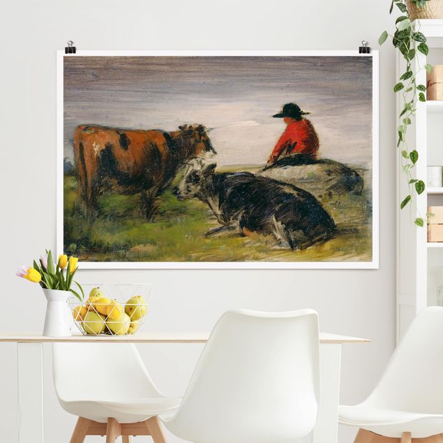 decoraçoes cozinha Wilhelm Busch - Shepherd with Cows