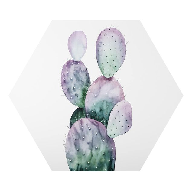 Quadros em lilás Cactus In Purple II