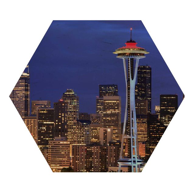 Quadros hexagonais Seattle