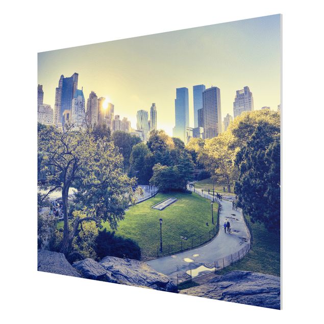 quadros decorativos para sala modernos Peaceful Central Park