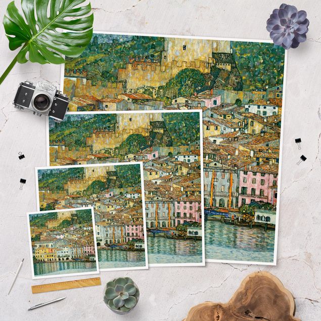 Quadros cidades Gustav Klimt - Malcesine On Lake Garda