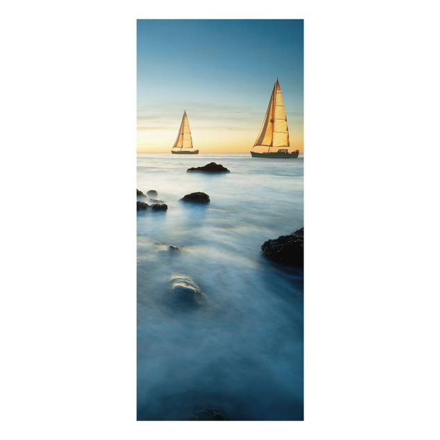 quadros de paisagens Sailboats On the Ocean