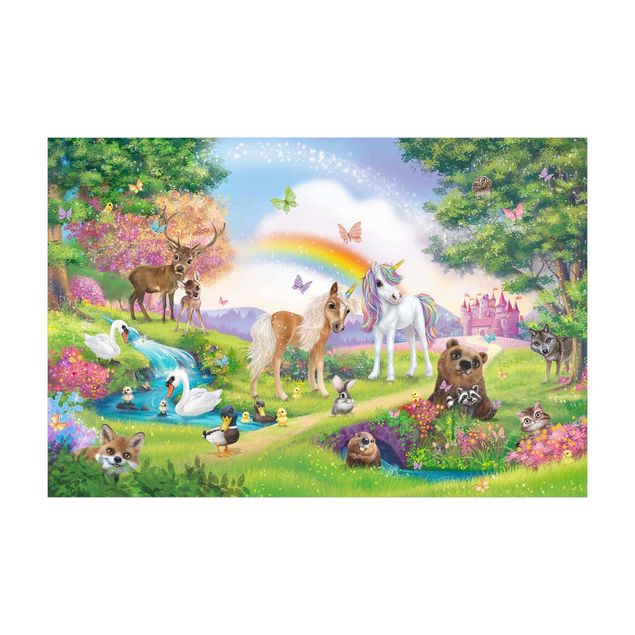 tapetes flores Animal Club International - Magical Forest With Unicorn