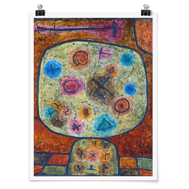 Posters abstratos Paul Klee - Flowers in Stone