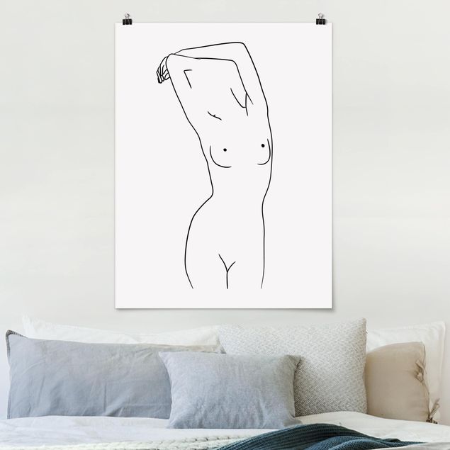 Quadros por movimento artístico Line Art Nude Black And White