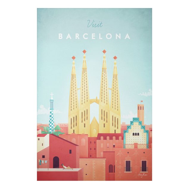 Quadros cidades Travel Poster - Barcelona