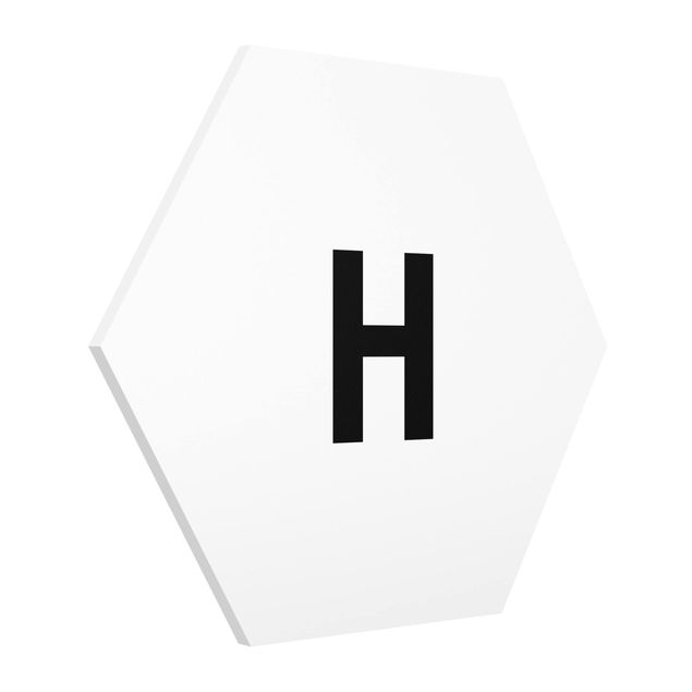Quadros modernos Letter White H