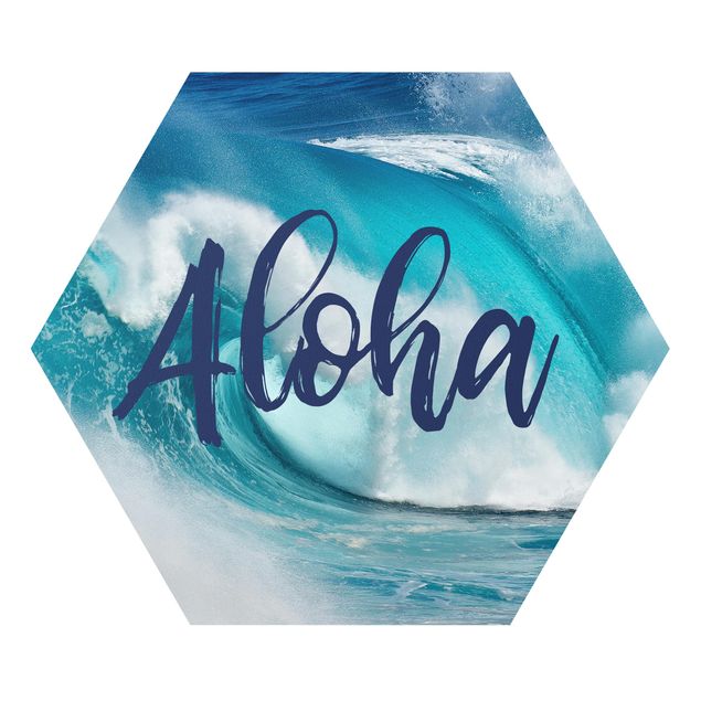 quadros azuis Aloha