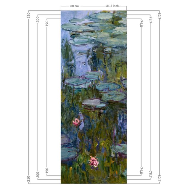 Revestimento de parede para duche Claude Monet - Water Lilies (Nympheas)