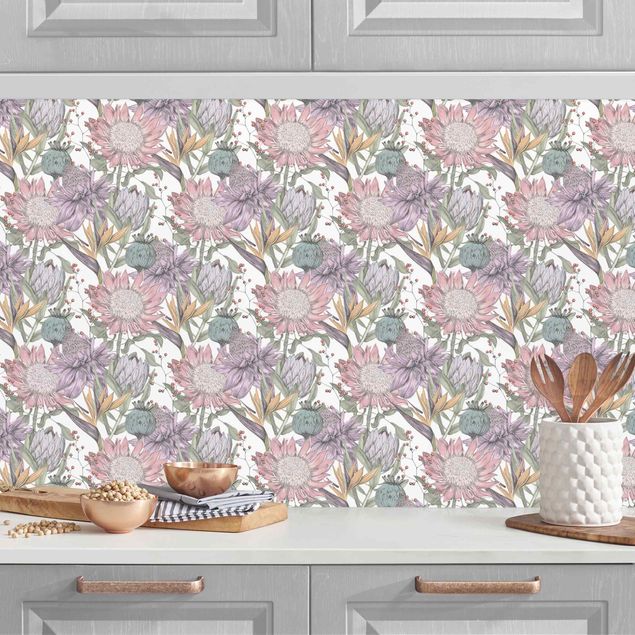 decoraçoes cozinha Floral Elegance In Pastel XXL