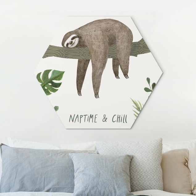 decoração quarto bebé Sloth Sayings - Chill