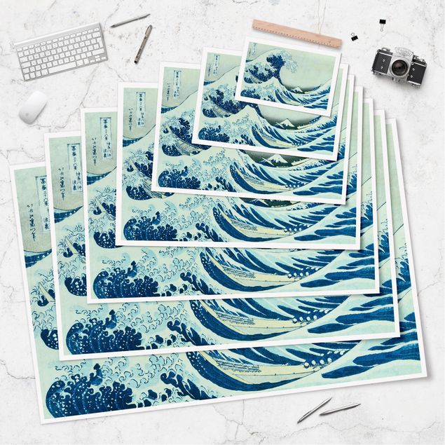 Posters frases Katsushika Hokusai - The Great Wave At Kanagawa