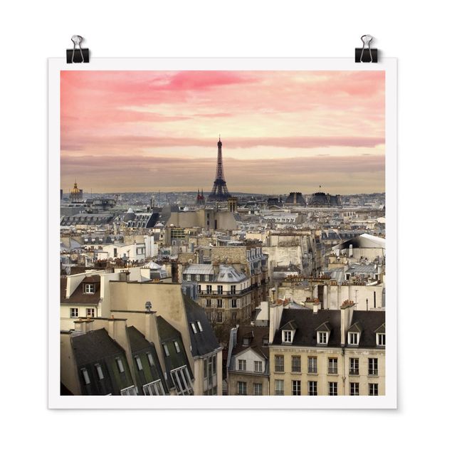 Posters cidades e paisagens urbanas Paris Up Close
