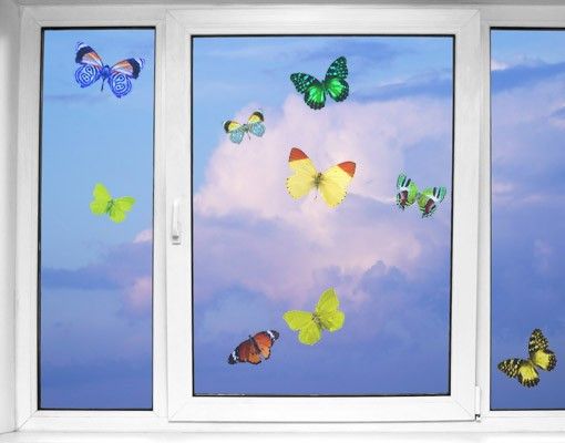 decoração para quartos infantis Butterflies Set 1
