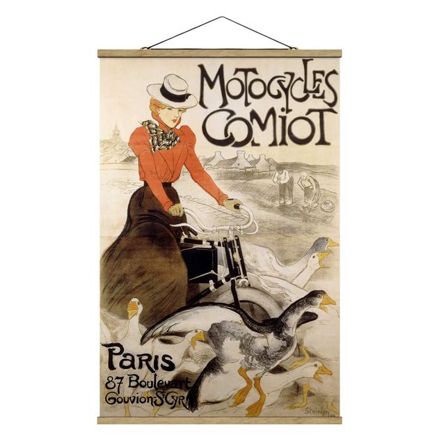 Quadros famosos Théophile Steinlen - Poster For Motor Comiot