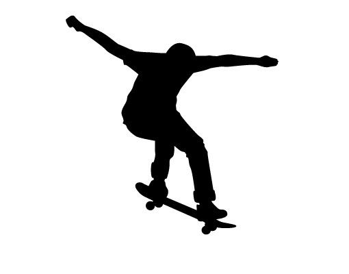 Autocolantes de parede No.401 skate Sports